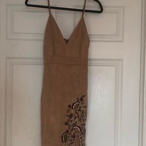 Faux Suede dress